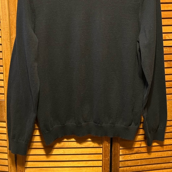 Banana Republic Navy Blue Crewneck Cotton Cashmere Sweater - Picture 8 of 13